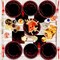 96 Pcs Black and Red Party Plates and Napkins Party Supplies Red Dot on Black Party Birthday Tableware Set Decorations Favors for Birthday Baby Shower Serves 24